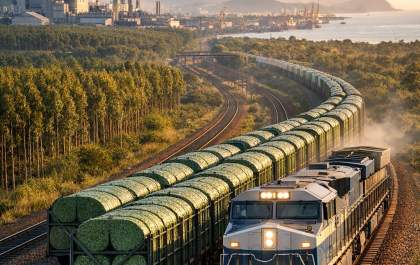 Ferrovia pode transformar logística do Vale da Celulose com ligação até o Porto de Santos