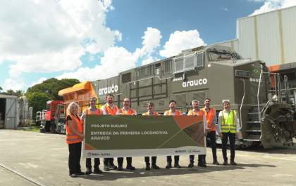 Arauco avança na estrutura logística do Projeto Sucuriú com recebimento das primeiras locomotivas da Wabtec