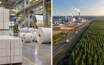 Celulose brasileira enfrenta pressão global, mas mantém vantagem competitiva